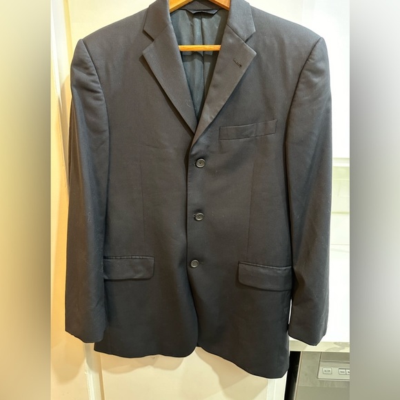 Burberry Men’s 3 button wool blazer jacket navy 38R